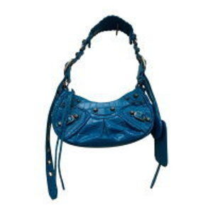 Balenciaga Le Cagole Crocodile Shoulder Bag Blue One Balenciaga